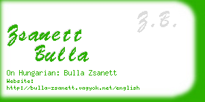 zsanett bulla business card